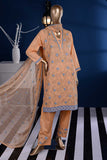 Dancing Floor (SC-88A-Orange) Embroidered Cambric Dress with Embroidered Chiffon Dupatta