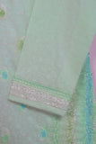 SC-213B-Light Green - Spray Glitch | 3Pc Cotton Embroidered & Printed Dress