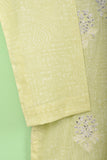 Egyptian Bridge (SC-127C-Yellow) 3Pc Embroidered & Printed Un-Stitched Cotton Dress With Embroidered Net Dupatta