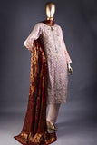 Quixotic Essence (AEC-1A-Blush) - 3 Pc Unstitched Mysoori Jacquard Embroidered Dress