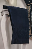 PFO-1B-NavyBlue | 3Pc Stitched Formal Organza Embroidered Dress