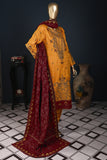 SVV-1A-Yellow-Phulkari | 3Pc Cotton Embroidered & Printed Dress