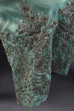 Quixotic Essence (AEC-1B-Greenish) - 3 Pc Unstitched Mysoori Jacquard Embroidered Dress