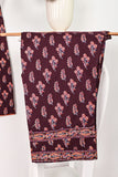 CPTP-2B-Maroon | 2Pc Cotton Printed Dress With Trouser