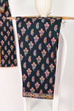 CPTP-2A-NavyBlue | 2Pc Cotton Printed Dress With Trouser
