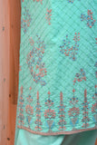 Cherish Glow (SC-118B-LightGreen) Embroidered & Printed Un-Stitched Cambric Dress With Embroidered Chiffon Dupatta