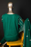 PZK-5B-SeaGreen - Sheezal | 3PC Unstitched Embroidered Khaddar dress
