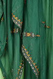 Minaar (SC-144C-Green) 3Pc Embroidered & Printed Un-Stitched Cotton Dress With Embroidered Chiffon Dupatta