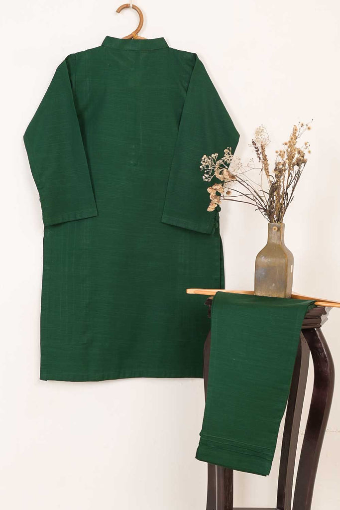 KW-4B-Green | 2Pc Khaddar Dress With Trouser