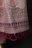 GLS-15B-Pink - Cindrella | 3Pc Embroidered Un-stitched Chiffon Dress