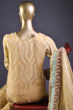 Pearl (AEC-2A-Skin) - 3 Pc Unstitched Mysoori Jacquard Embroidered Dress