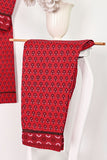 CPTP-4B-Red | 2Pc Cotton Printed Dress With Trouser