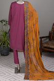 SC-92F-Pink - Sadabahar | 3Pc Cotton Embroidered & Printed Dress