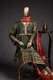 Quixotic Bloom (BD2-12) 3-Piece Un-stitched Jacquard Banarsi Lawn Dress