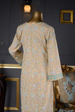 English (SC-23B-Skin) Embroidered Un-Stitched Cambric Dress With Chiffon Dupatta