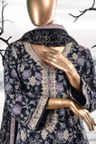 Sona Chandi (SW-2B-Black) | 3 Pc Unstitched Printed & Embroidered Linen Dress