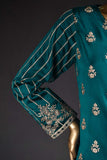 Z2-01 - Cobalt Bop |  3 Pc Unstitched Premium Silk Embroidered Dress