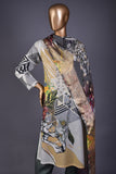 Devine Class (NE2-07) - 3 Pc Unstitched Digital Embroidered Lawn Dress With Digital Bamber Chiffon Dupatta