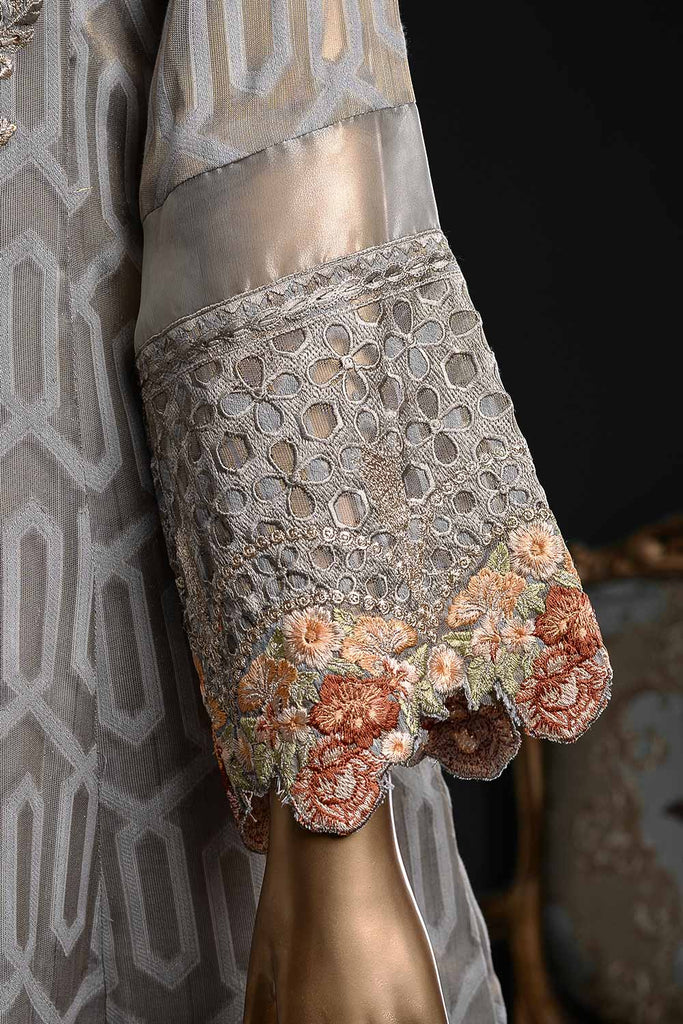 Serenity (EM-2A) | 3 Pc Mysoori Embroidered Dress with Handicraft Pearl work
