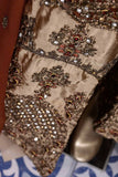 Belle (F-239) - Chiffon Semi-stitched Embroidered Dress