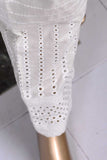 Unstitched Monochrome ChikanKari Cotton Trouser - Feather (MTC-3A-White)