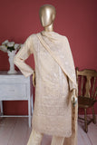 GLS-4A-Skin - Feminine | 3Pc Embroidered Un-stitched Chiffon Dress