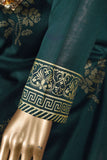 Freesia (FG-1B-Green) - 3 Pc Unstitched Lawn Gold Print Collection with Fancy Dupatta