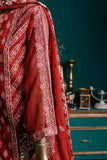 Spellbound (G6-2A) | Embroidered Red Chiffon Dress with Embroidered Chiffon Dupatta