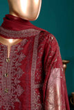 Exotic Sunshine (G6-3B) | Embroidered Red Chiffon Dress with Embroidered Chiffon Dupatta