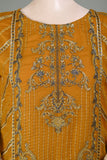 GLS-9B-Yellow - Zareen | 3Pc Embroidered Un-stitched Chiffon Dress