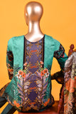 Harlequin (MDL-004) - 3 Pc Unstitched Lawn Digital Printed Dress With Banarsi Chiffon Digital Printed Dupatta