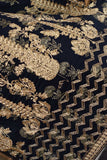 Kapasia (SC-123B-NavyBlue) Embroidered & Printed Un-Stitched Cambric Dress With Printed Chiffon Banarsi Dupatta