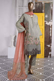 Floral Mist (LBZ-1C) | Embroidered Un-stitched Khaddi Slub with Mysoori Dupatta