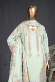 Aster Bloom (NJ-05-LightGreen) 3 Piece Un-stitched Jacquard Banarsi Lawn Dress