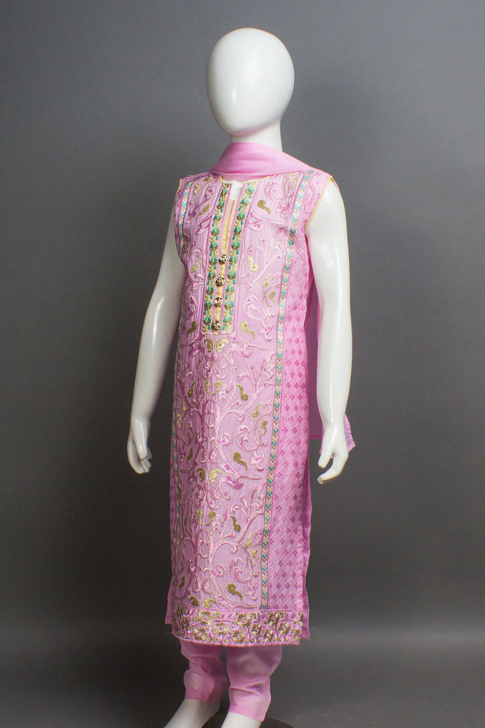 3 piece Embroidered Lawn with Dupatta | PKJ-3A