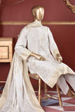 Pure Charisma (CC-1A) 3 Pc White Unstitched Printed Cambric Dress