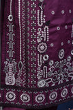 Pankhuri (SC-156A-Purple) Embroidered & Printed Un-Stitched Cotton Dress With Embroidered Chiffon Dupatta