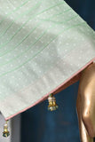 Rai Dana (SC-13C-LightGreen) Embroidered Un-Stitched Cambric Dress With Chiffon Dupatta