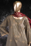 Dusky Delight  (RZ-1A) | Unstitched Cotton Broshia Jacquard Dress