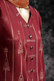 Rose Merry (RZ-2A) | Unstitched Cotton Broshia Jacquard Dress
