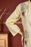 Rain Spray (SC-108A-LightYellow) Embroidered & Printed Un-Stitched Cambric Dress With Embroidered Chiffon Dupatta