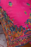Rainbow Diary (SC-165B-Fuchsia) Embroidered & Printed Un-Stitched Cotton Dress With Printed Chiffon Banarsi Dupatta