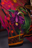 Retro Frenzy (NE2-06) - 3 Pc Unstitched Digital Embroidered Lawn Dress With Digital Bamber Chiffon Dupatta