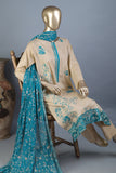 SC-189B-Skin - Shehnaayi | 3Pc Cotton Embroidered & Printed Dress