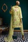 Arri Brush (SC-27A-Yellow) Embroidered Un-Stitched Cambric Dress With Embroidered Chiffon Dupatta