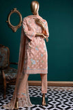 Arri Brush (SC-27B-Peach) Embroidered Un-Stitched Cambric Dress with Embroidered Chiffon Dupatta