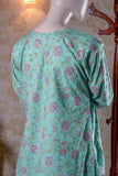 Sona Chandi (SC-2A-Sky Blue) | Embroidered Un-stitched Cambric Dress with Chiffon Dupatta