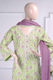 Sona Chandi (SC-2H-Pista) | Embroidered Un-Stitched Cambric Dress With Chiffon Dupatta