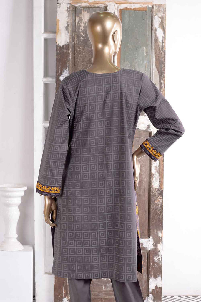 Dazzling Dawn (SC-32A-Grey) Embroidered Un-Stitched Cambric Dress With Embroidered Chiffon Dupatta