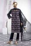 Grill (SC-39A-Black) Embroidered Cambric Dress with Embroidered Chiffon Dupatta